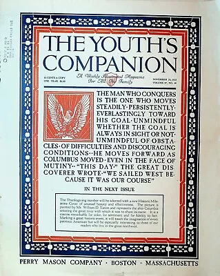 Youth's Companion Magazine November 15 1923 USS Shenandoah Airship Basketball • $21.21
