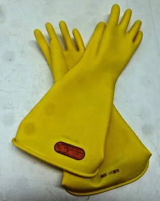 NEW!! MARIGOLD Yellow Electrical Gloves 0 Class Size 7 CLASS 0 Y 14 • $30