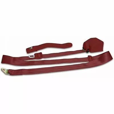 3 Point Retractable Burgundy Seat Belt Scta Cal Customs Ltr Classic Bbc GM Chevy • $74.58