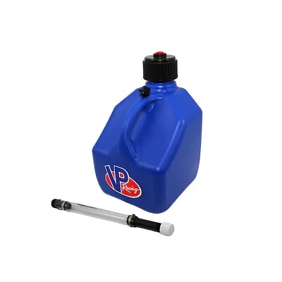 VP Racing Blue Square 3 Gallon Race Fuel Jug Gas Can + Fill Hose SCCA IMCA UMP • $46.50