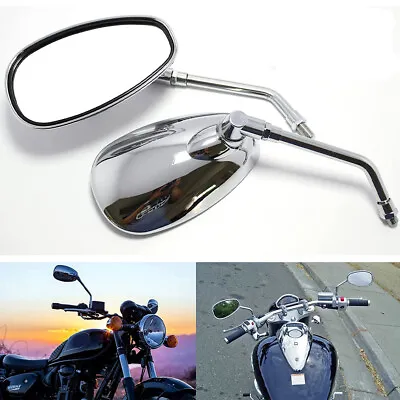 For Suzuki Boulevard C50 M109R M50 C90 Motorcycle Rear View Mirrors Chrome 10mm • $21.51