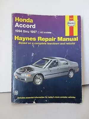 Honda Accord Haynes Repair Manual  ‘94 Thru ‘97 • $10