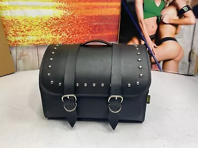 🔥Willie & Max Ranger Series Synthetic Leather Studded Motorcycle Roll Bag🔥 • $79.95