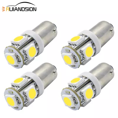 4pcs 5050 5SMD LED BA9S T4W Car Side Parker Light Reverse Bulb Warm White DC 12V • $5.77