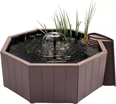 Blagdon No Dig Nature Pool Garden Wildlife Pond & Solar Fountain Click Fit • £199.95