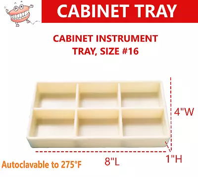 Dental Cabinet Instrument Tray Organizer Autoclavable Plastic #16 #17 #18 #19 • $7.75