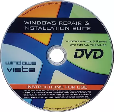 Win Vista AIO 32/64Bit Compatible Install & Repair DVD Starter Basic Premium  • $26.14