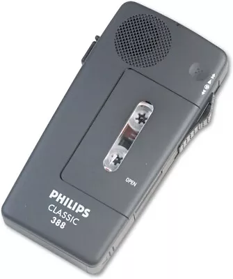 £199 • Buy Philips Classic Pocket Memo 388 Portable Mini Cassette Recorder + Boxed Tapes