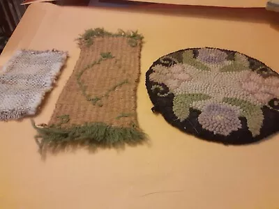 Vintage Miniature Set Of Three Dollhouse Country Style Rugs • $8