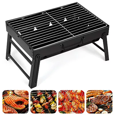 Foldable BBQ Grill Tool Outdoor Portable Charcoal Barbecue Grill Tabletop • $22.07