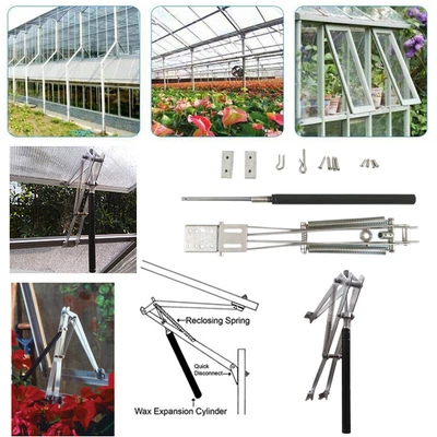 £33.48 • Buy Automatic Window Opener Agricultural Greenhouse High Temperature Reaction Frames