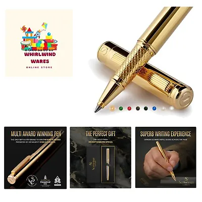 Gold Rollerball Pen - Stunning Luxury Pen With 24K Gold Finish Schmidt Ink R... • $69.99
