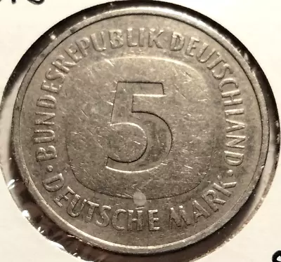 1981 J  Germany  5 Deutsche Mark Coin  - KM#140.1- Combined Shipping  (IN#10602) • $3.95