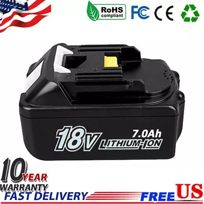 18V 7.0 Ah BL1860 Battery For Makita BL1830 LXT Li-ion BL1850 Cordless Power UK • $26.89