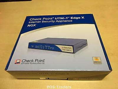 CHECK POINT CPUTM-EDGE-XG8-EU Edge X8 8 Users Appliance SBX-166LHGE-5 UTM-1 NEW • £27