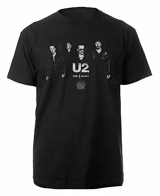 Official U2 Songs Of Innocence Mens Black T Shirt U2 Tee • £14.50