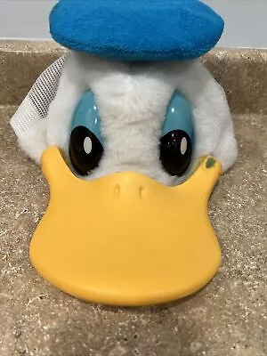 VTG 1980s Donald Duck SnapBack Hat USA Plush 3D Plastic Bill Walt Disney World • $19.99