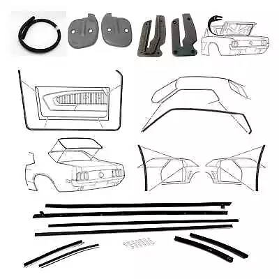 Mustang Weatherstrip Kit With Windowfelts Coupe 1969 • $284.95