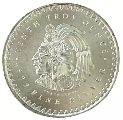 SILVER COIN 1 X 3.1g AZTEC CALENDAR ROUND..999 FINE SILVER PURITY.. • £9.99