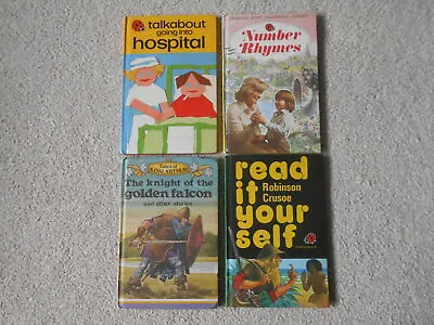 FICTION Lot Of 4 Vintage Ladybird Books Matt Gloss ROBINSON CRUSOE HOSPITAL  • £7.99