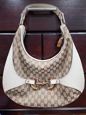 Authentic Gucci Amalfi Bamboo Shoulder Hobo Bag • $600