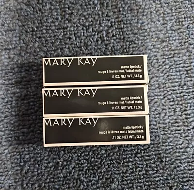 NEW Lot Of 3 Mary Kay Matte Lipstick ORANGE MIO Limited Edition 136539 NIB • $13.49