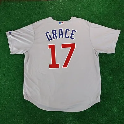 Mark Grace Chicago Cubs Alternate Road Grey Cool Base Jersey Men's • $99.99