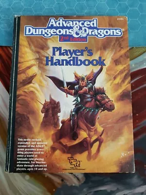 Advanced Dungeons & Dragons PLAYER'S HANDBOOK 2nd Ed 2101 • $75