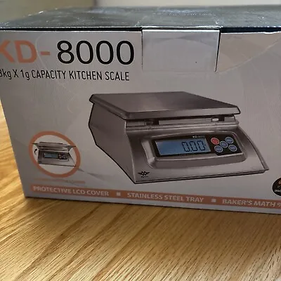 Kitchen Scale - Bakers Math Kitchen Scale  KD8000 Scale By My Weight Silver New • $49