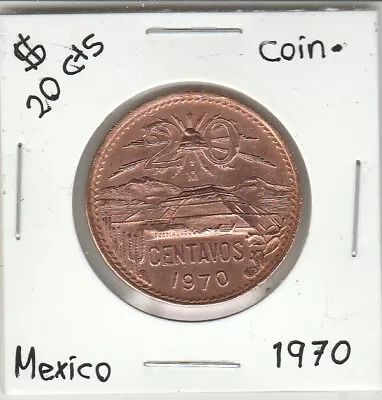 Mexico: $ 20 Centavos Coin Year 1970. • $8.99