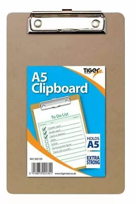 A5 Clipboard Mini Compact Wooden Masonite Hanging Hole Restaurant Office Notes • £2.75
