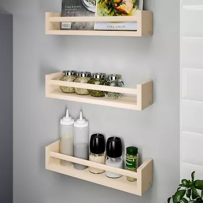 Sale Ikea Wooden Spice Rack BEKVAM  Aspen Book Shelf Picture Shelf Kitchen UK • £11.99