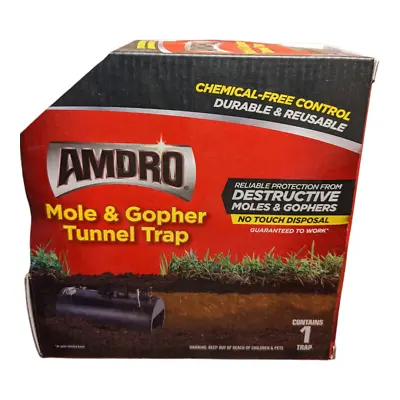 NEW Amdro Mole & Gopher Tunnel Trap No Touch DISPOSAL Chemical Free • $22.99