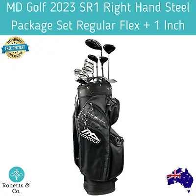 MD Golf 2023 SR1 Right Hand Steel Package Set Regular Flex + 1 Inch Golf Clubs • $999.91