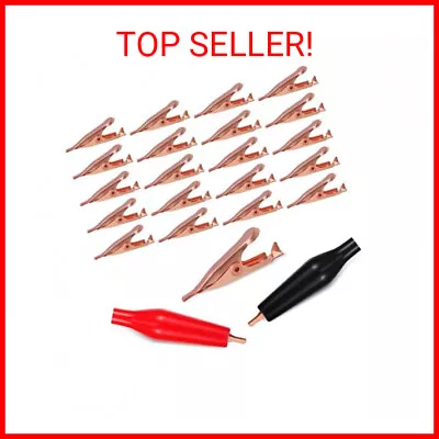 20 Pack Micro Toothless Alligator Test Clips Small Solid Copper Alligator Clips • $17.75