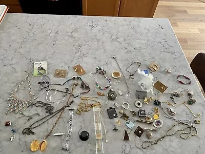 Vintage & Modern Costume & Fashion Mixed Jewelry Lot Estate Find • $29.95