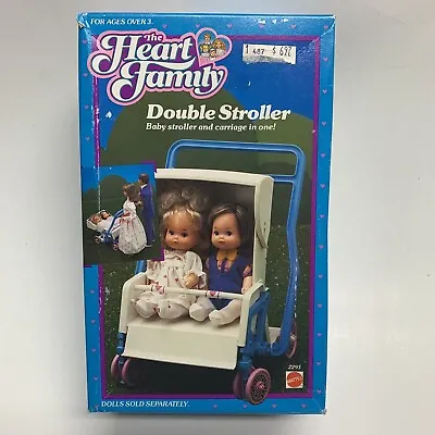 Rare New Sealed Vintage Mattel 1985 The Heart Family Double Stroller  • $128.14