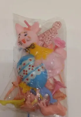 Random Bag Of Vintage Cupcake Toppers Easter Pink Decor • $12