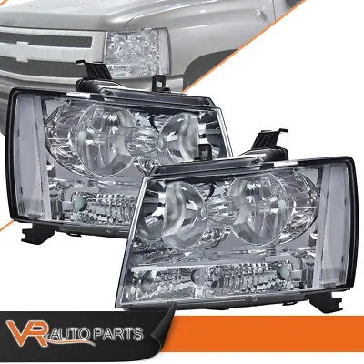 Headlight Lamp Left Right Pair Set Fit For 07-14 Chevy Avalanche/Suburban/Tahoe • $79.98