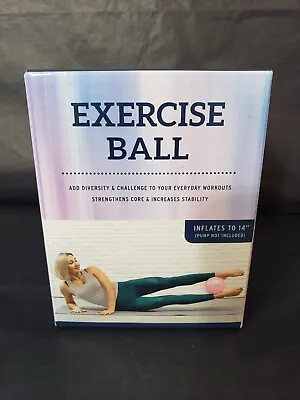 $4 • Buy Inflatable Mini Exercise Yoga Ball Inflates To 14  New