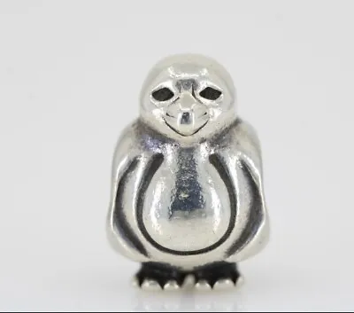 Authentic Pandora Penguin Spotted Head Charm/Bead Silver 925 ALE 790423 Retired • £26.05