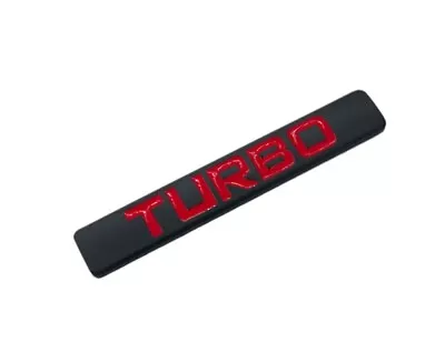 Turbo Boot Badge Black Red Emblem For Ford Focus Fiesta Escort RS SL XR5 ST • $12