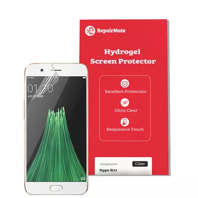 Oppo R11 Compatible Hydrogel Screen Protector Full Cover[2 Pack] • $29.88