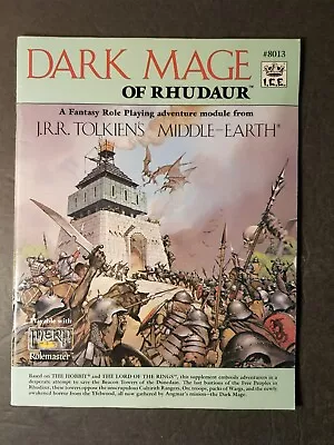£110.22 • Buy Vintage Dark Mage Of Rhudaur #8013 ICE Middle-Earth Role Playing MERP 1989 RPG