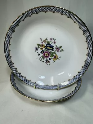 (2) ANTIQUE C. Ahrenfeldt France COUPE SOUP BOWLS Pattern AHR93 • $35