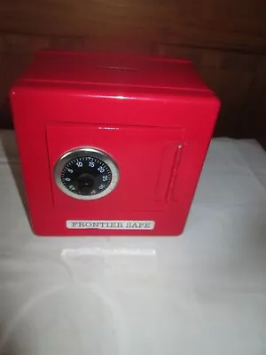 £1.95 • Buy Childrens Metal Money Box With Lock - Red Frontier SAFE