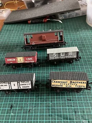 Peco Wonderful Limestone Wagons Kit Built X 4 OO Scale Suit Hornby Bachmann Etc • $35