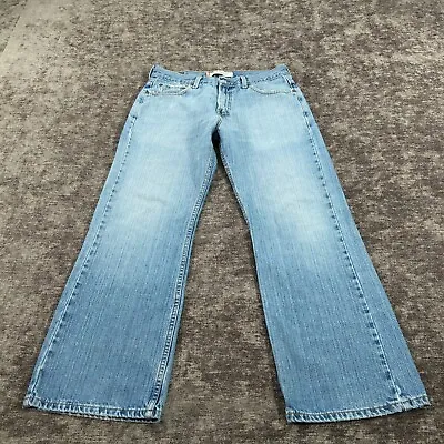 Vintage Levis 527 Jeans Men Actual 31x29 Blue Light Wash Denim Loose Bootcut Y2K • $24.99