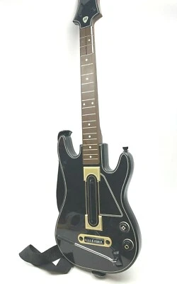 $7.95 • Buy Activision Guitar Hero Power Wireless Guitar Xbox360PS3 Black Gold 654Not TESTED