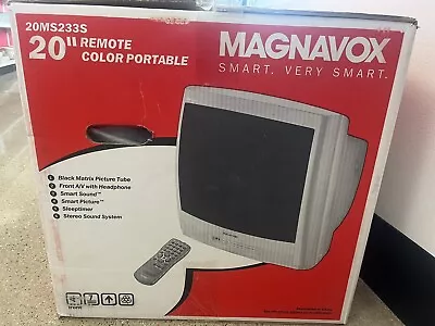 Philips Magnavox 20MS233S Retro Gaming CRT 20” TV With Remote - A/V Inputs • $400